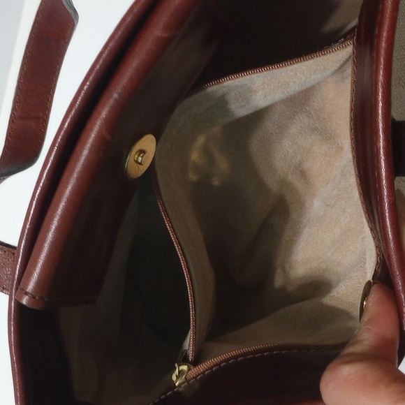 Brahmin Vintage Canvas and Leather Mini Tote - Picture 9 of 12